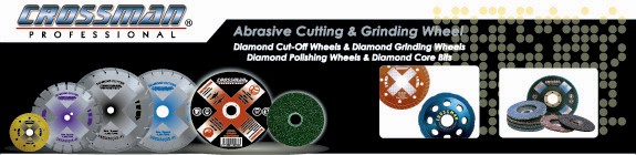 ใบตัด ใบเจียร ใบตัดหิน ใบเพชร Crossman abrasive & grinding wheel